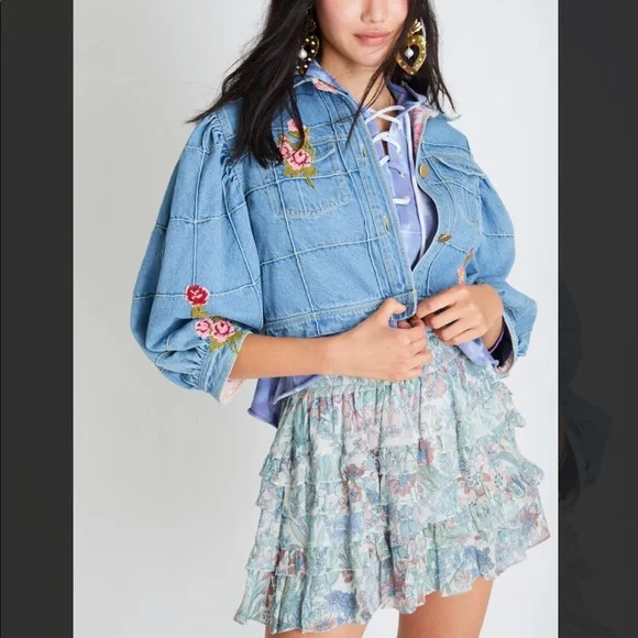 LOVESHACKFANCY DENIM JACKET - Picture 5 of 12